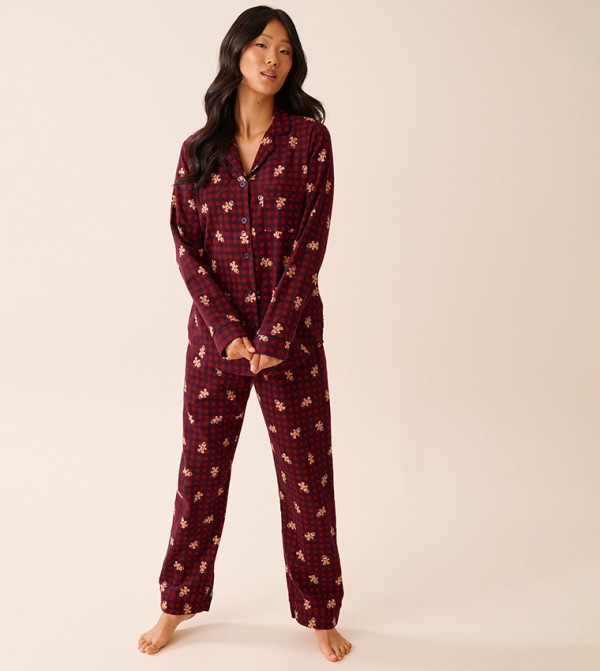 La Vie en Rose  Sleepwears & Loungewears - Red Pyjama Set