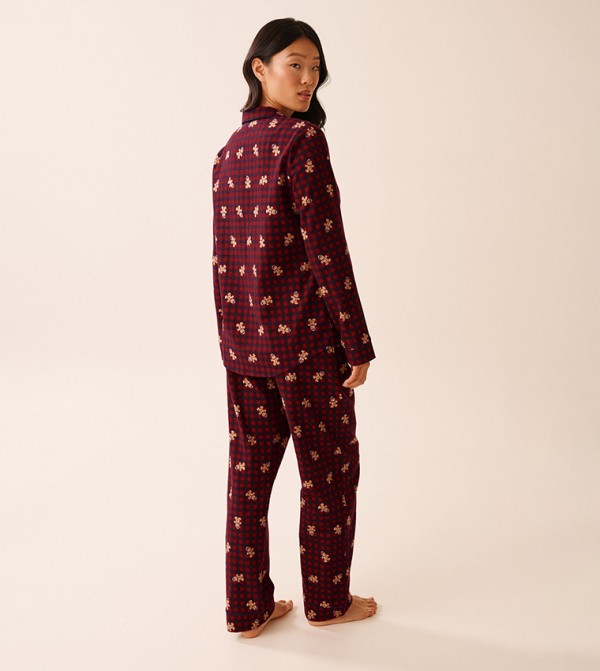 La Vie en Rose  Sleepwears & Loungewears - Red Pyjama Set
