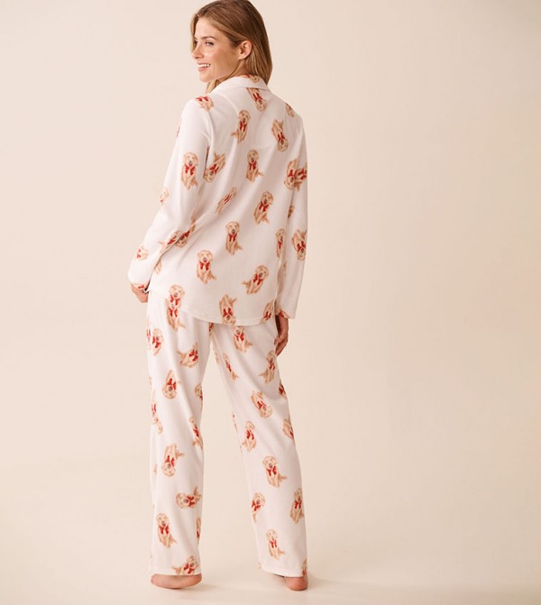 La Vie en Rose Sleepwears & Loungewears - White Pyjama Set