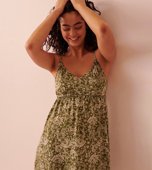La Vie en Rose  - Green Sleep Tops & Tees