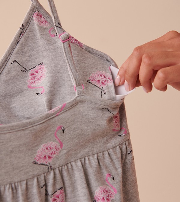 La Vie en Rose  - Grey Night Dress