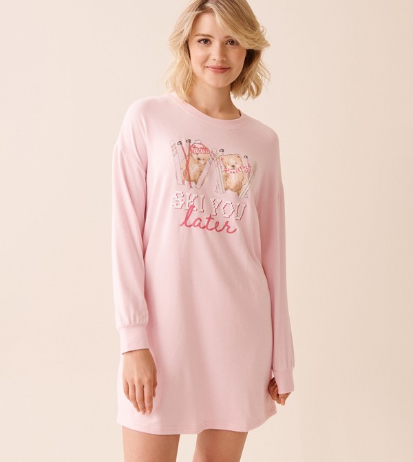 لافي ان روز ملابس نوم - وردي Night Dress & Gowns