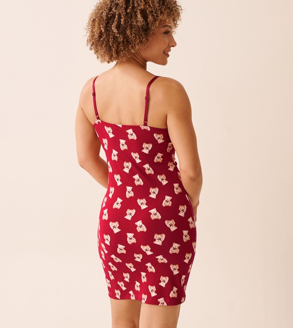 La Vie en Rose Night Dress & Gowns - Red Night Dress & Gowns