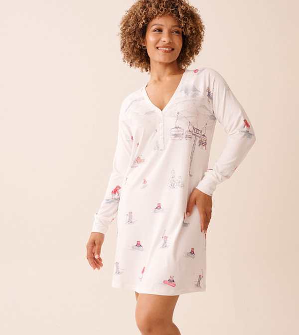 لافي ان روز  ملابس ليلية وقمصان نوم  - أبيض Night Dress & Gowns