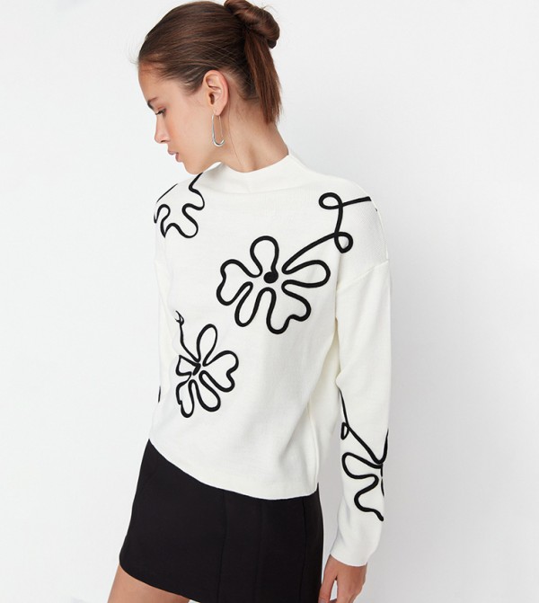 Trendyol Trendyol  - Beige Fashion Sweatshirt