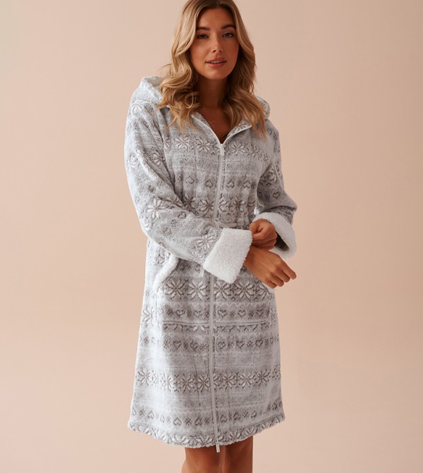 لافي ان روز - رمادي Night Robes & Kimonos