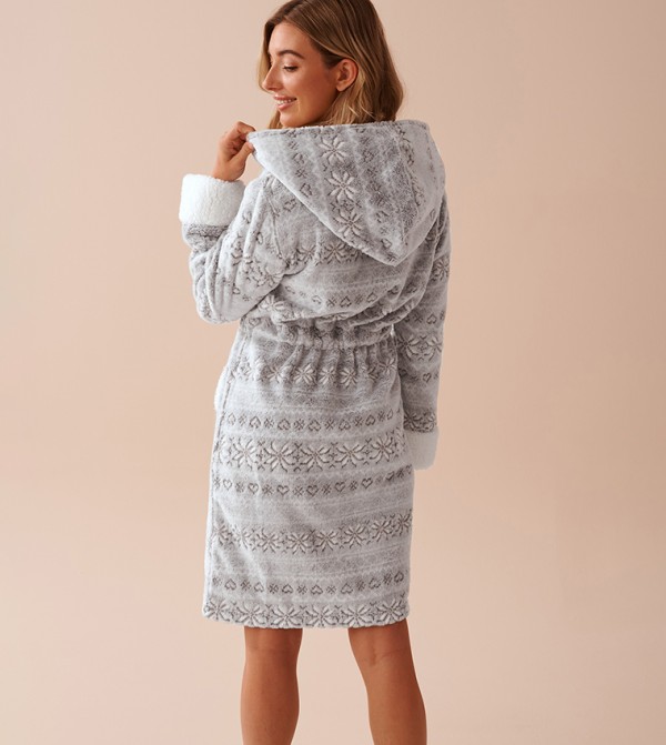 لافي ان روز - رمادي Night Robes & Kimonos