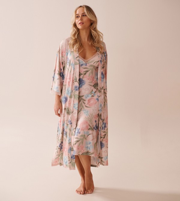 La Vie en Rose La Vie en Rose - Pink Night Robes & Kimonos