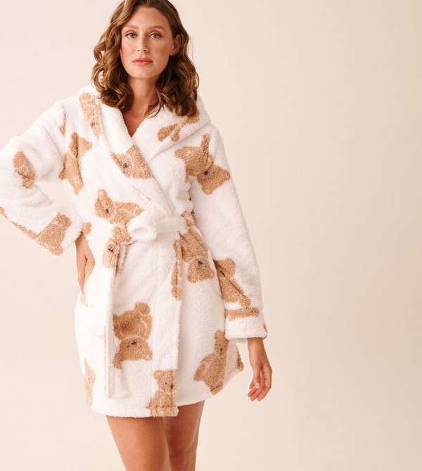 La Vie en Rose  - White Night Robes & Kimonos