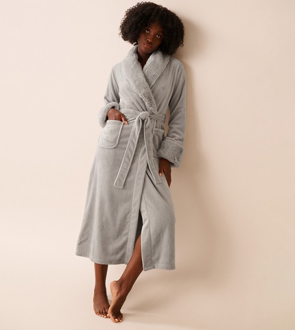 لافي ان روز ملابس نوم - رمادي Night Robes & Kimonos