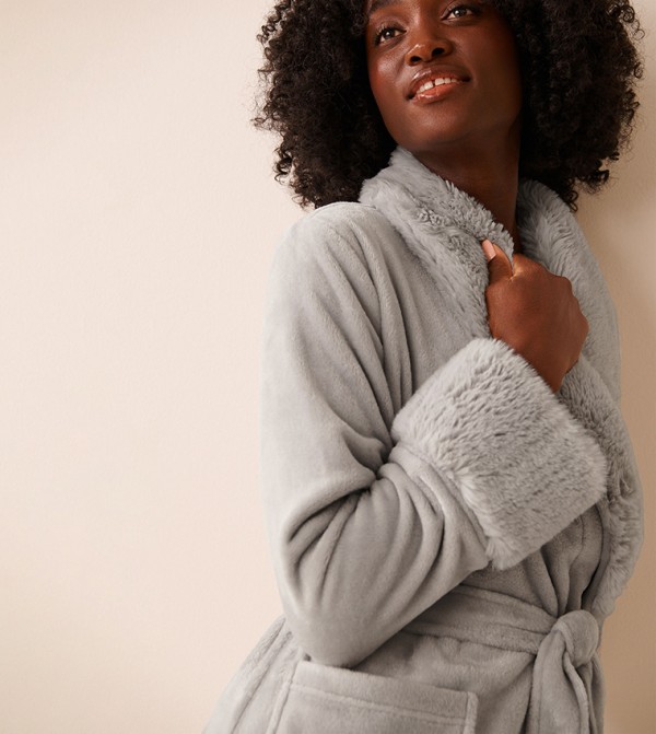 لافي ان روز ملابس نوم - رمادي Night Robes & Kimonos