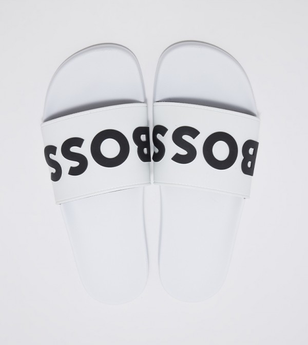 BOSS BOSS - White Slides