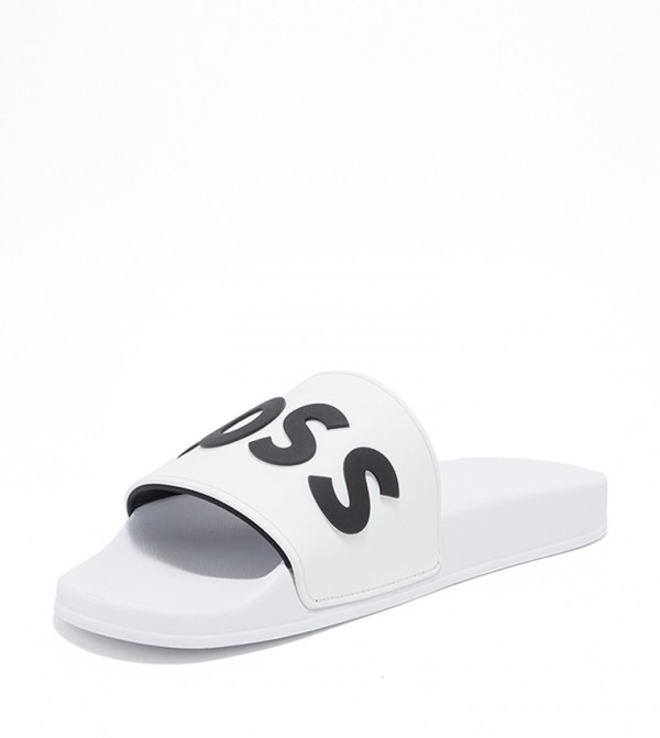 BOSS BOSS - White Slides