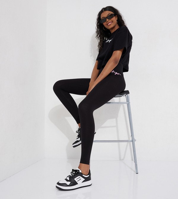 HUGO HUGO - Black leggings