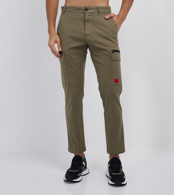 HUGO HUGO - Green Casual Pants