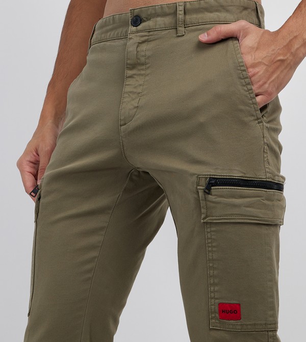 HUGO HUGO - Green Casual Pants