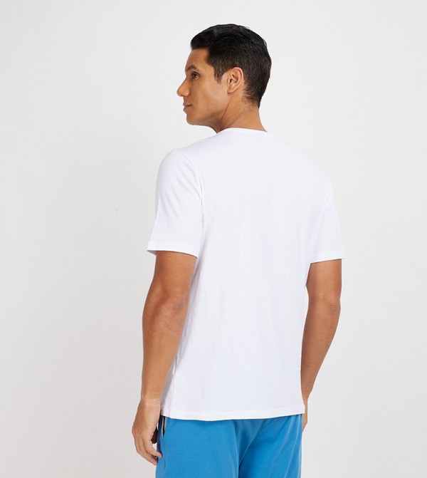 BOSS BOSS - White Round Neck T-Shirts