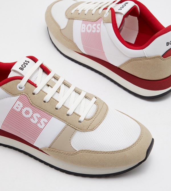 BOSS BOSS - Beige Running Shoes