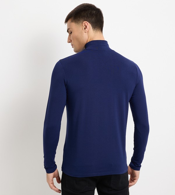 HUGO Hugo - Navy Round Neck T-Shirts