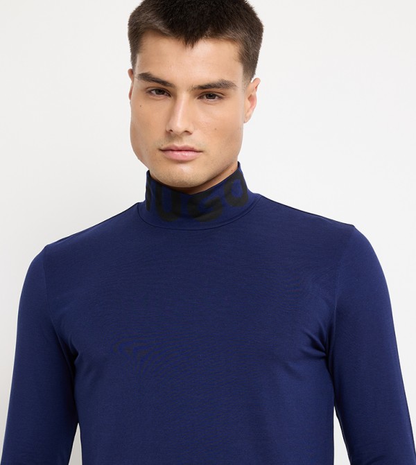 HUGO Hugo - Navy Round Neck T-Shirts