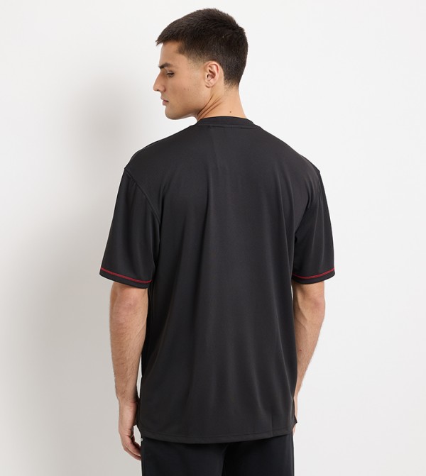 HUGO HUGO - Black Round Neck T-Shirts