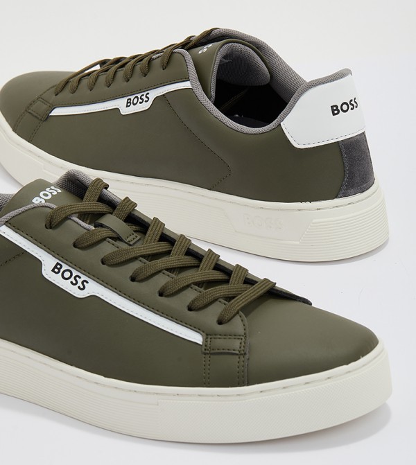 BOSS BOSS - Green Low Top