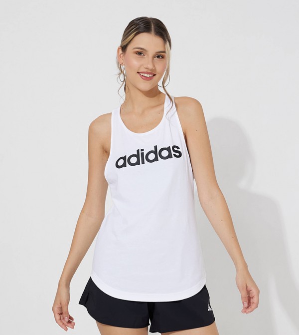 Adidas Sportswear - White Tank Tops