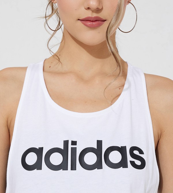 Adidas Sportswear - White Tank Tops