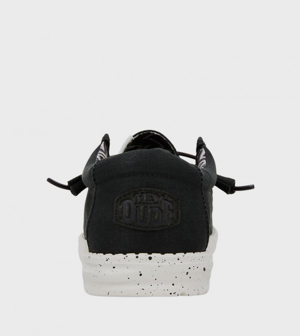 HEY DUDE  - Black Casual Slip-ons