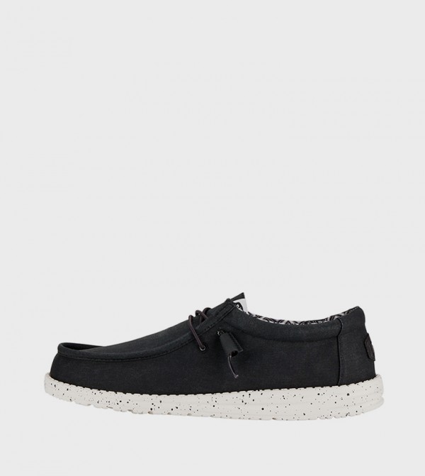 HEY DUDE  - Black Casual Slip-ons