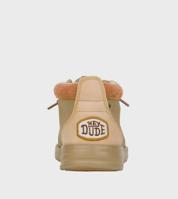 HEY DUDE Lace up Boots - Beige Lace up Boots