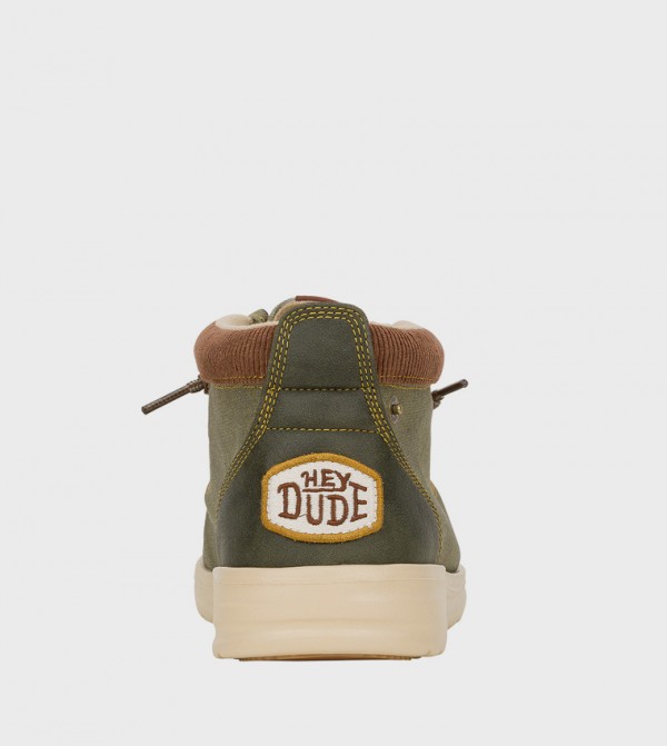 HEY DUDE Lace up Boots - Green Lace up Boots