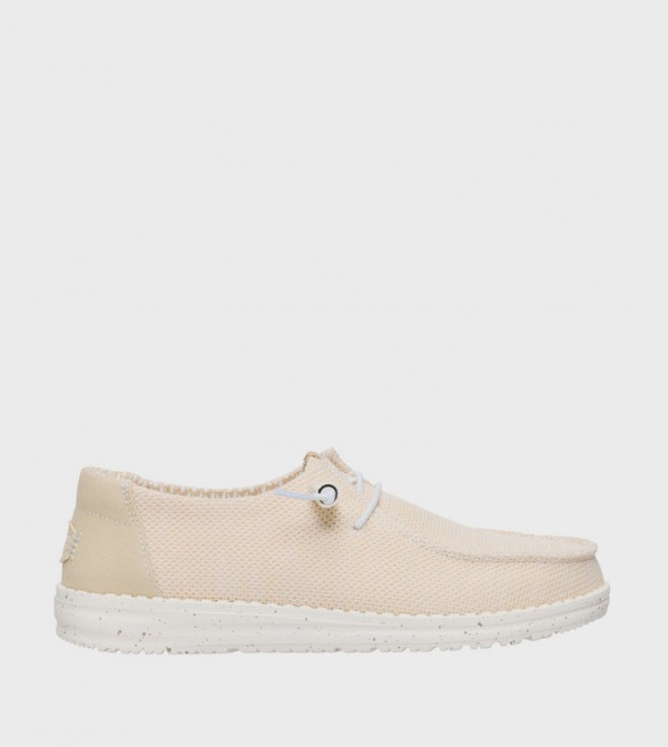 HEY DUDE  - Beige Casual Slip-ons