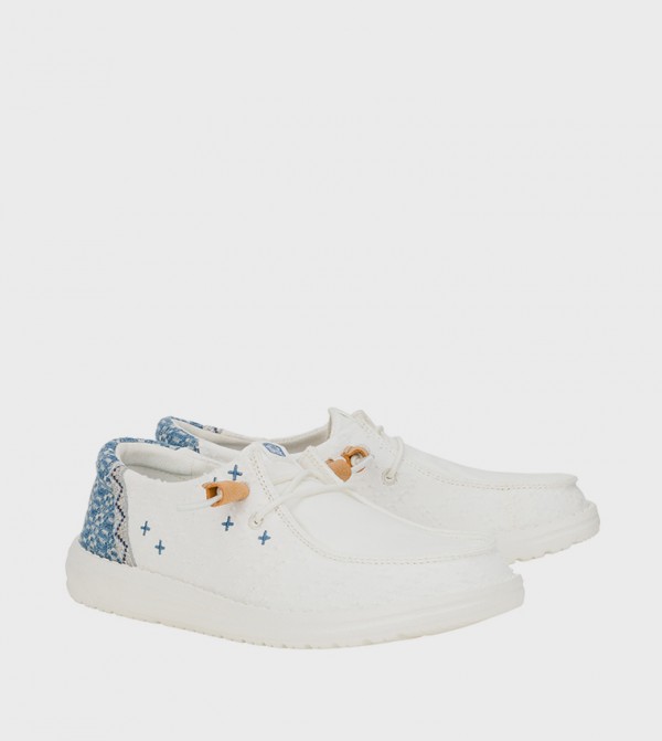 HEY DUDE  Slip-Ons - White Casual Slip-ons
