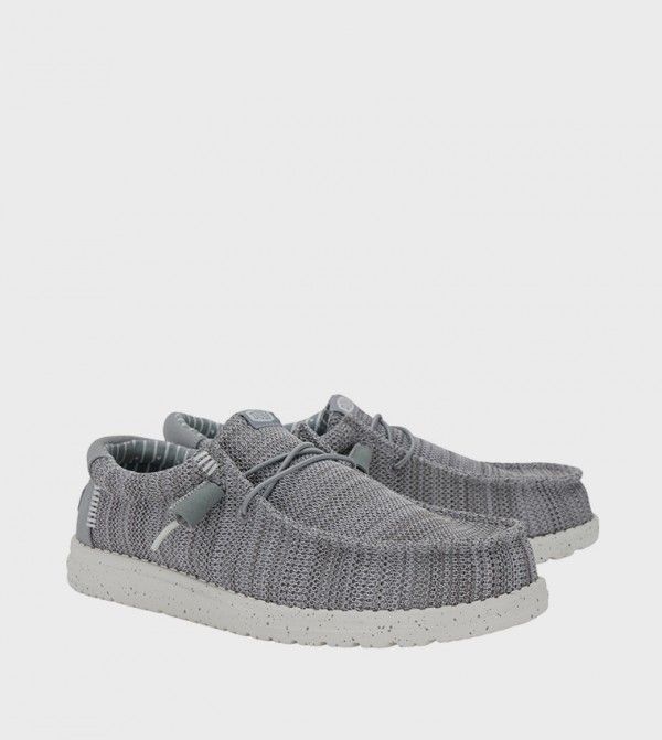 HEY DUDE  - Grey Casual Slip-ons