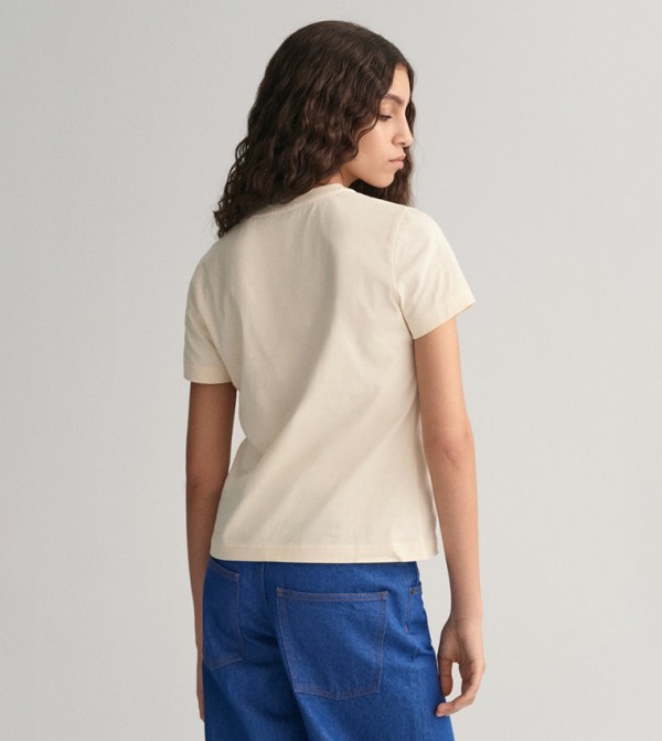 GANT  - Beige Casual T-Shirts