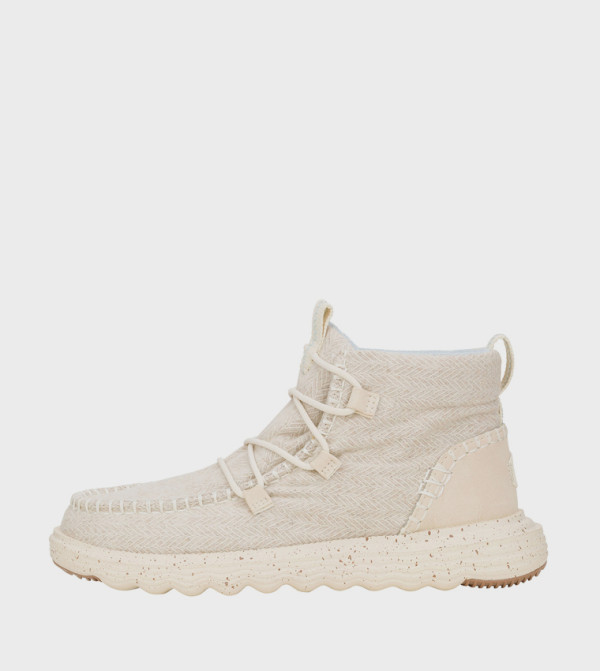 HEY DUDE  - Beige Ankle length Boots