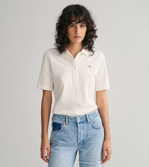 GANT  - White Polo T-shirts
