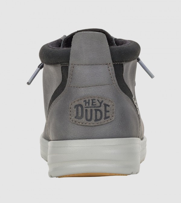 هاي دود  - رمادي Lace up Boots
