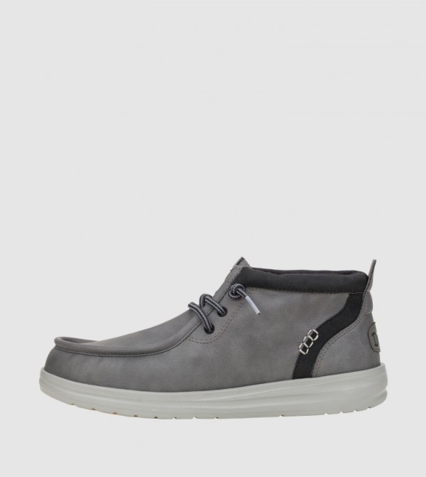 هاي دود  - رمادي Lace up Boots