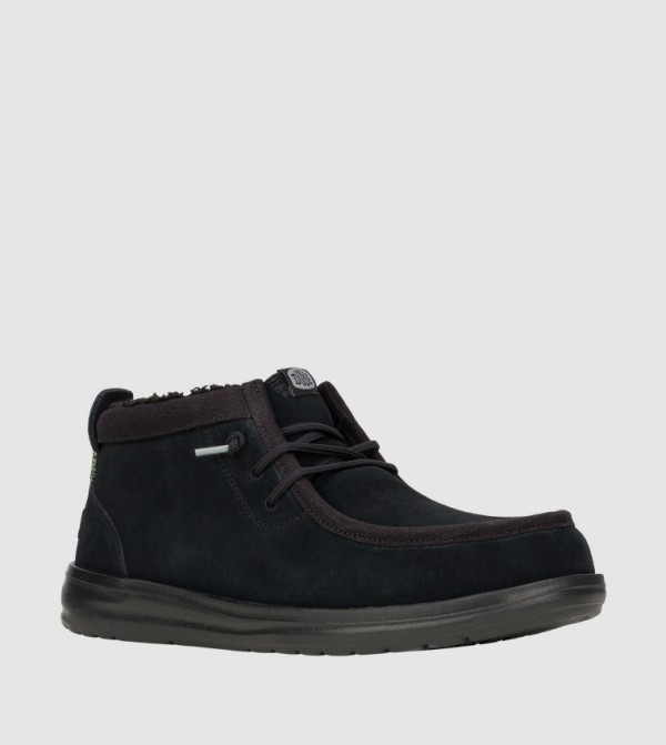 HEY DUDE  Boots - Black Lace up Boots