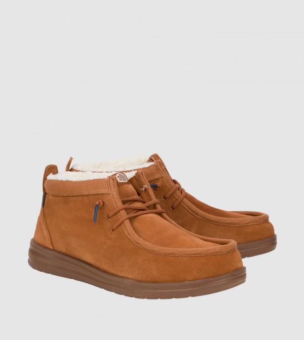 HEY DUDE  Boots - Brown Lace up Boots