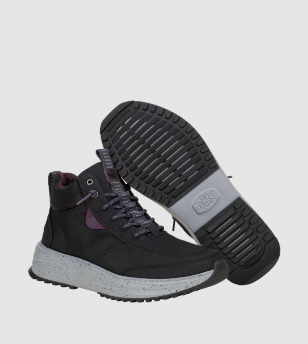 هاي دود هاي دود - أسود Lace up Boots