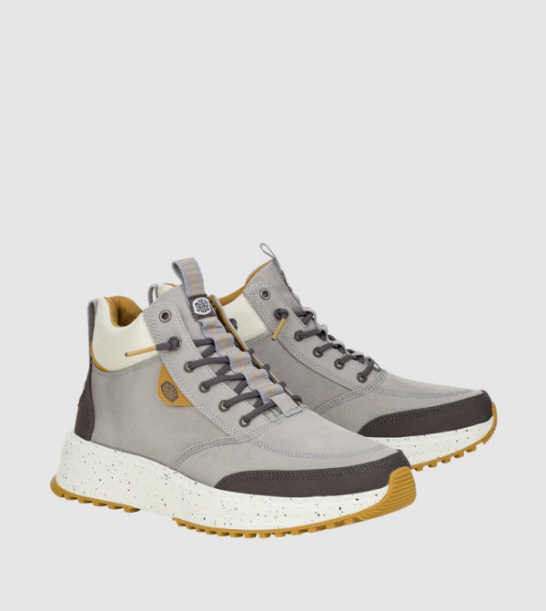 هاي دود هاي دود - رمادي Lace up Boots