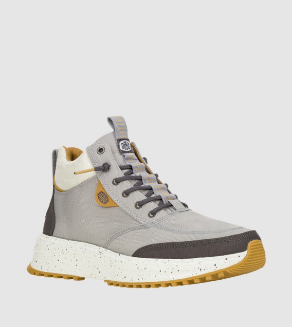هاي دود هاي دود - رمادي Lace up Boots