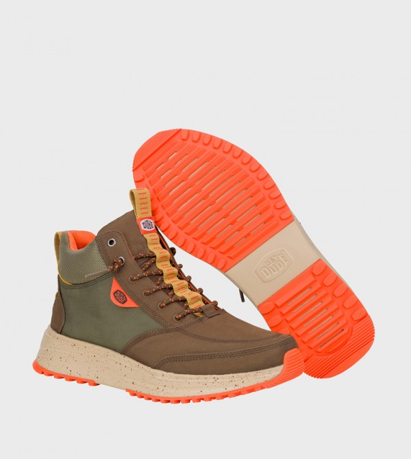 HEY DUDE HEY DUDE - Brown Lace up Boots