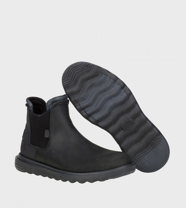 HEY DUDE Boots - Black Chelsea Boots