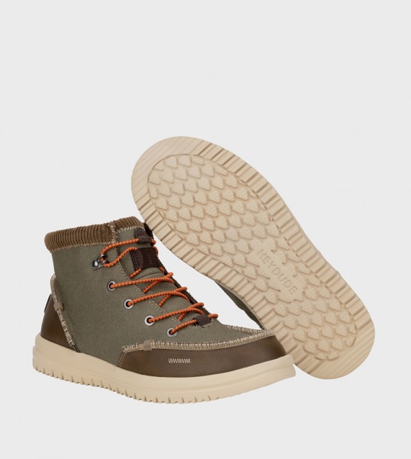 HEY DUDE Boots - Brown Lace up Boots
