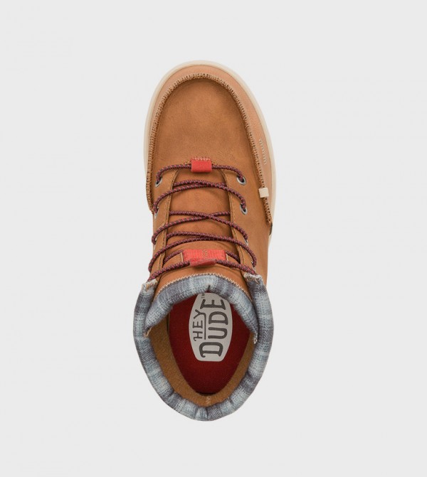 HEY DUDE HEY DUDE - Brown Lace up Boots