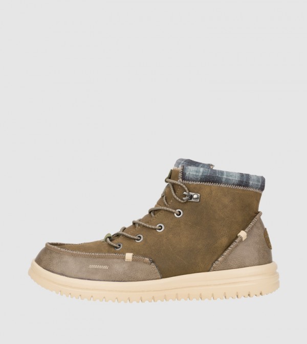 هاي دود هاي دود - بني  Lace up Boots